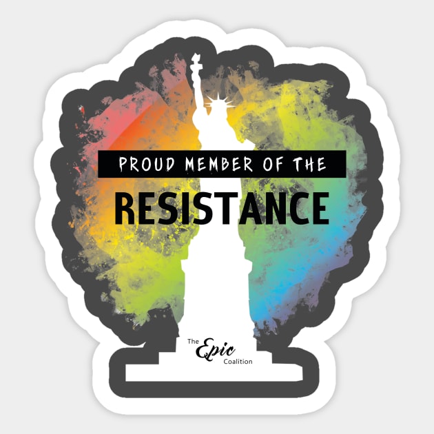 Rainbow Resistance Sticker by Epic_Coalition